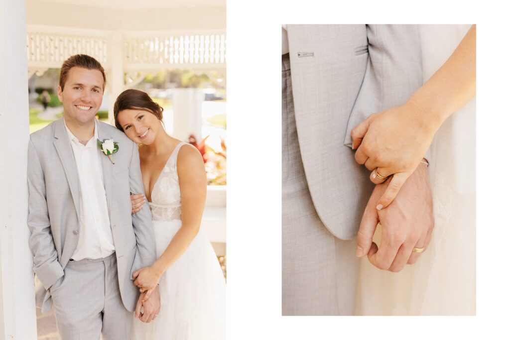 album design, couple posing together